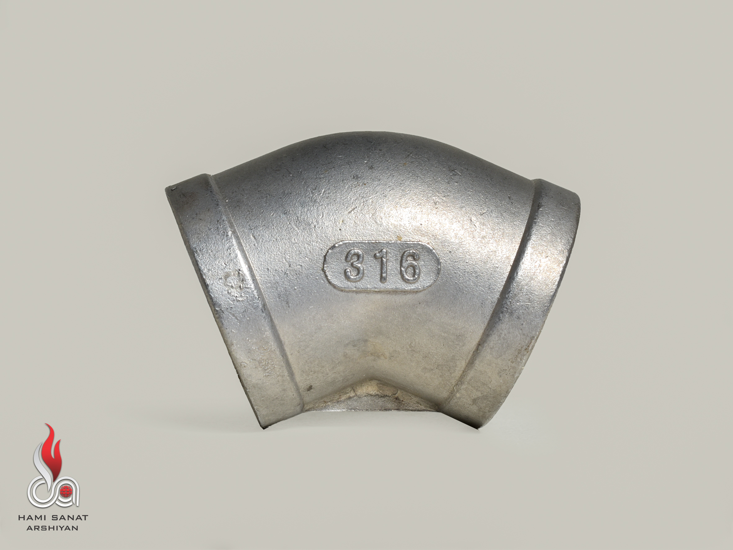 زانو 45 درجه استیل 150